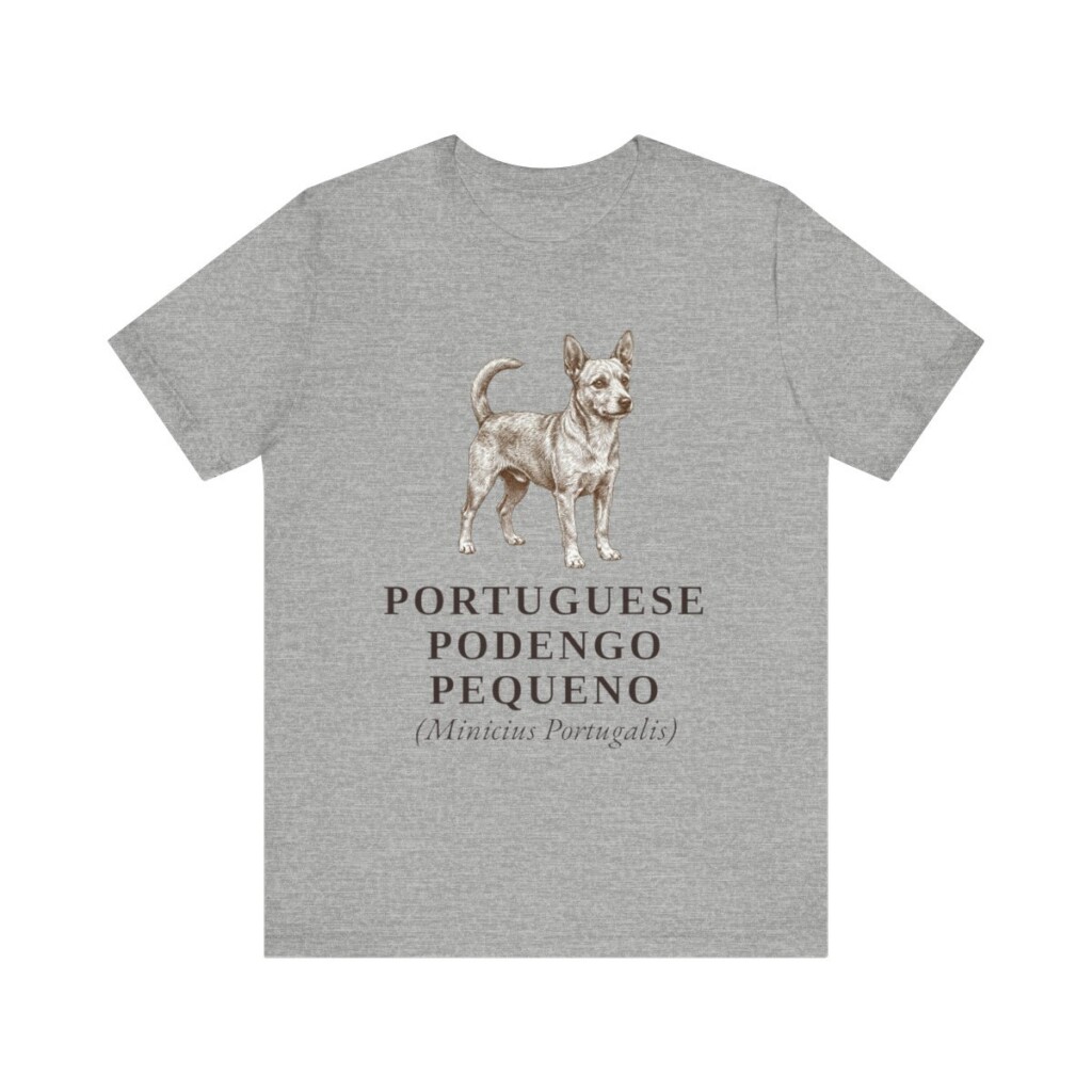 Portuguese Podengo Pequeno Latin Shirt, Vintage Dog Sketch Tee, Dog Latin Gift