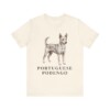 Portuguese Podengo Shirt, Vintage Dog Sketch Tee, Dog Lover Gift