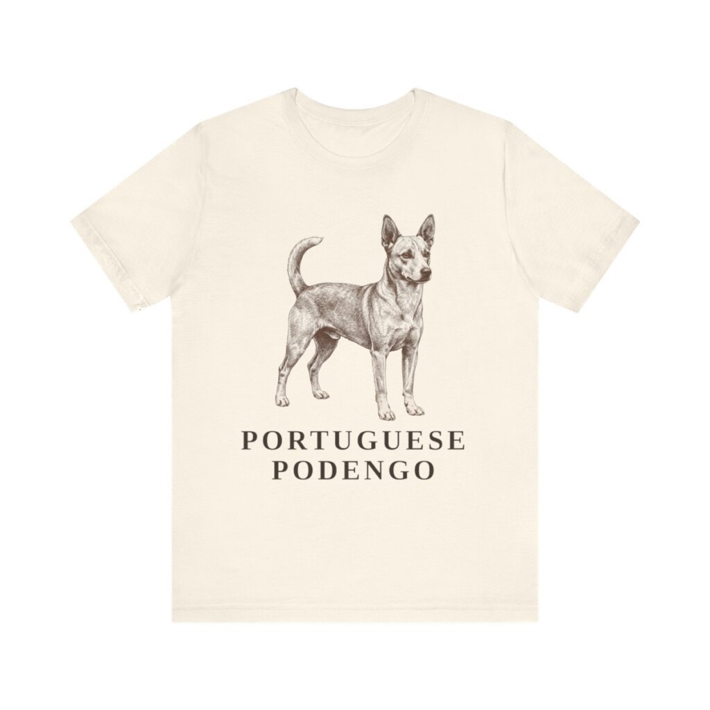 Portuguese Podengo Shirt, Vintage Dog Sketch Tee, Dog Lover Gift