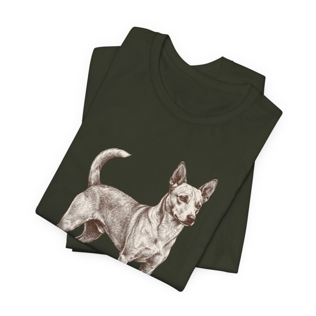 Portuguese Podengo Shirt, Vintage Dog Sketch Tee, Dog Lover Gift
