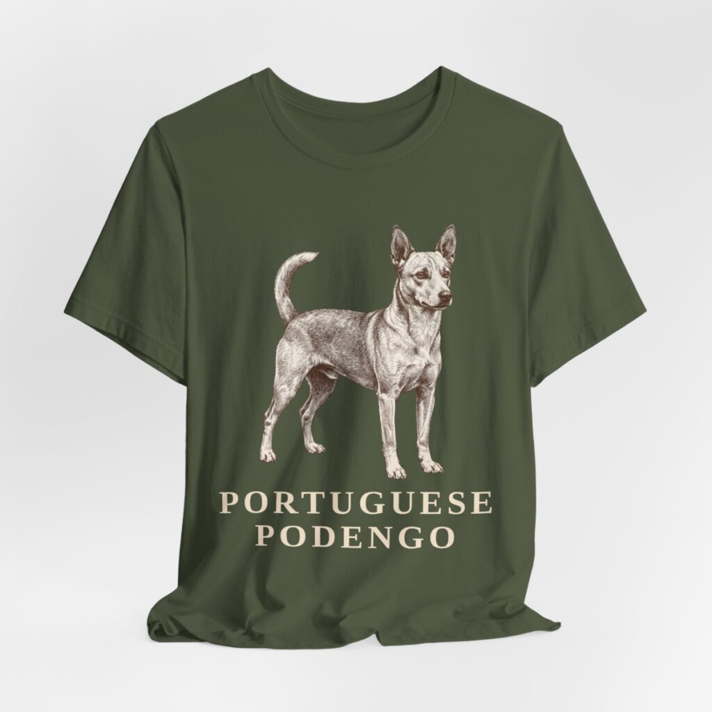Portuguese Podengo Shirt, Vintage Dog Sketch Tee, Dog Lover Gift