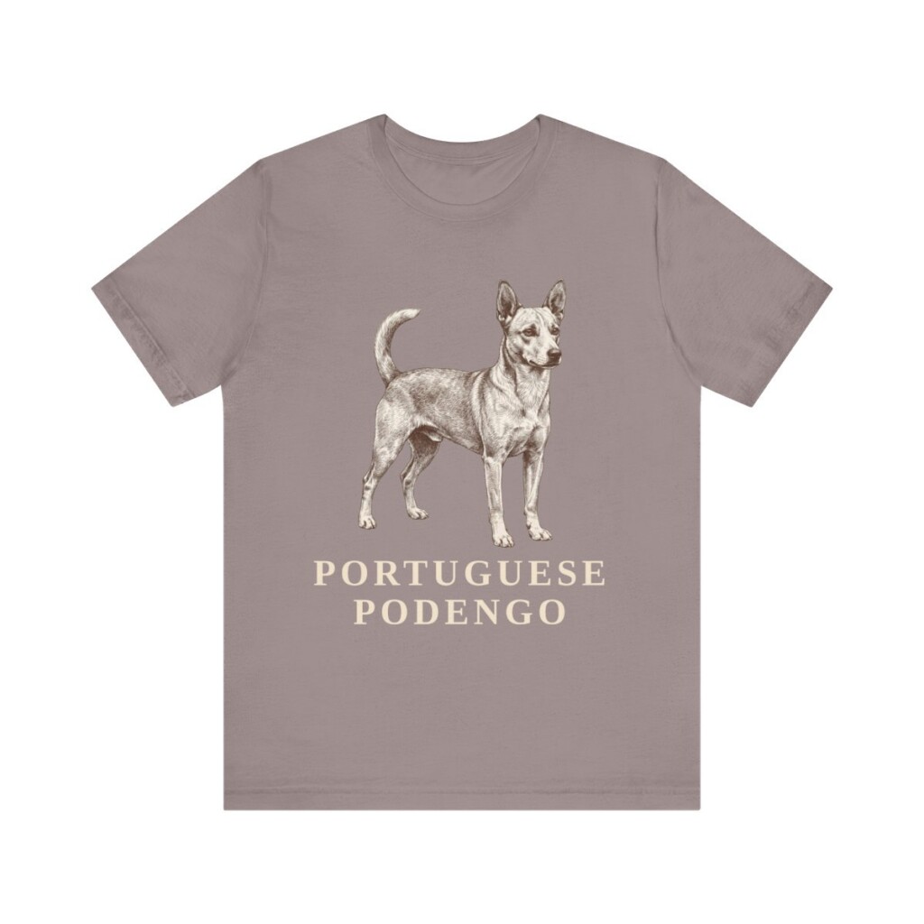 Portuguese Podengo Shirt, Vintage Dog Sketch Tee, Dog Lover Gift
