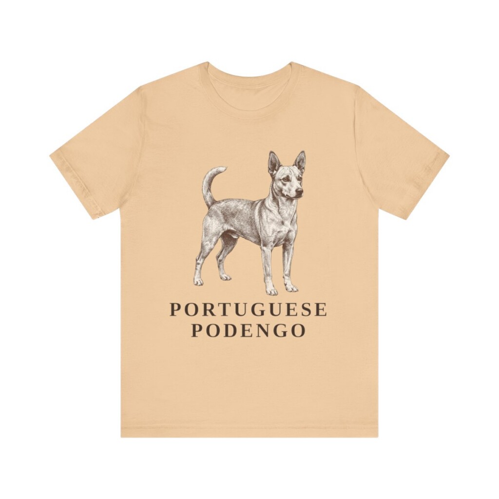 Portuguese Podengo Shirt, Vintage Dog Sketch Tee, Dog Lover Gift