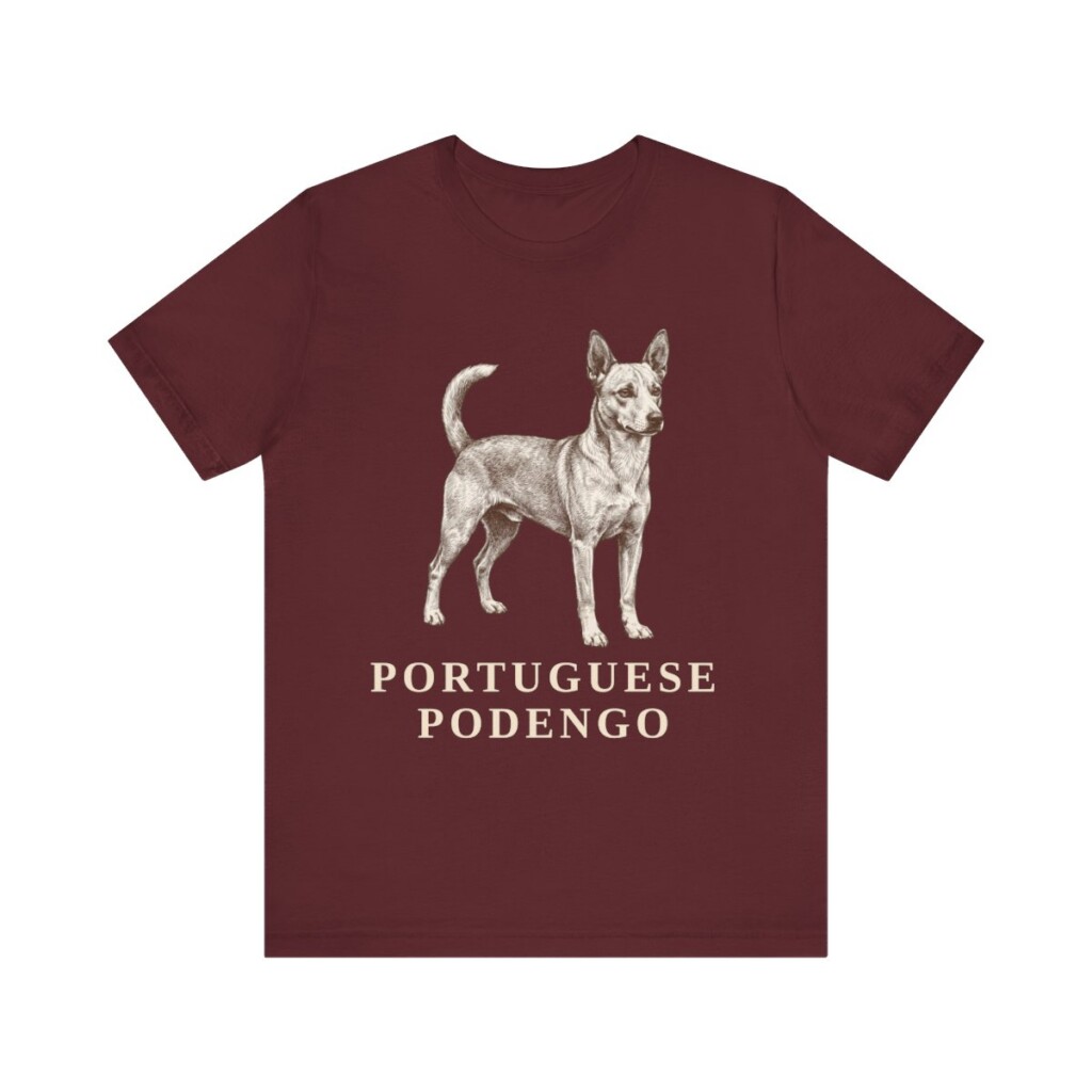 Portuguese Podengo Shirt, Vintage Dog Sketch Tee, Dog Lover Gift