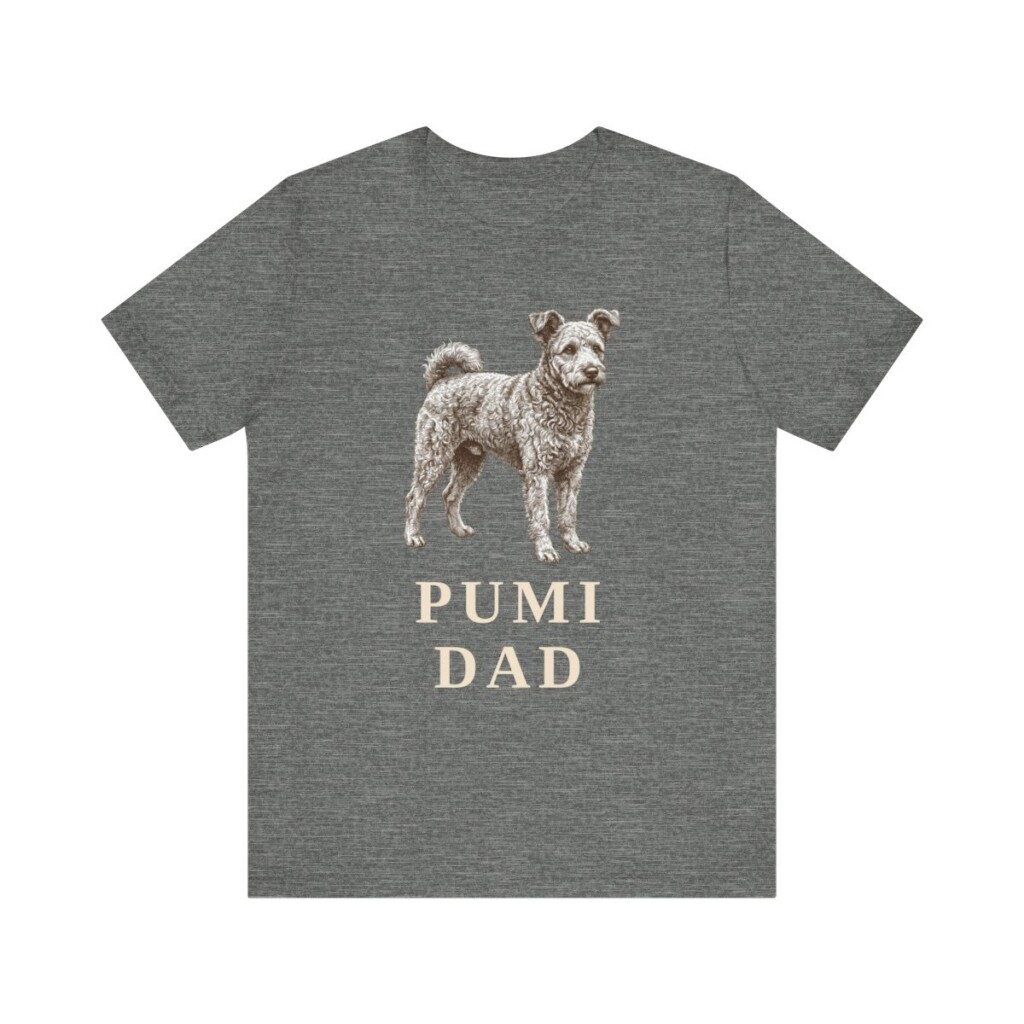 Pumi Dad Shirt, Vintage Dog Sketch Tee, Dog Dad Gift