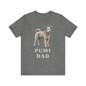 Pumi Dad Shirt, Vintage Dog Sketch Tee, Dog Dad Gift