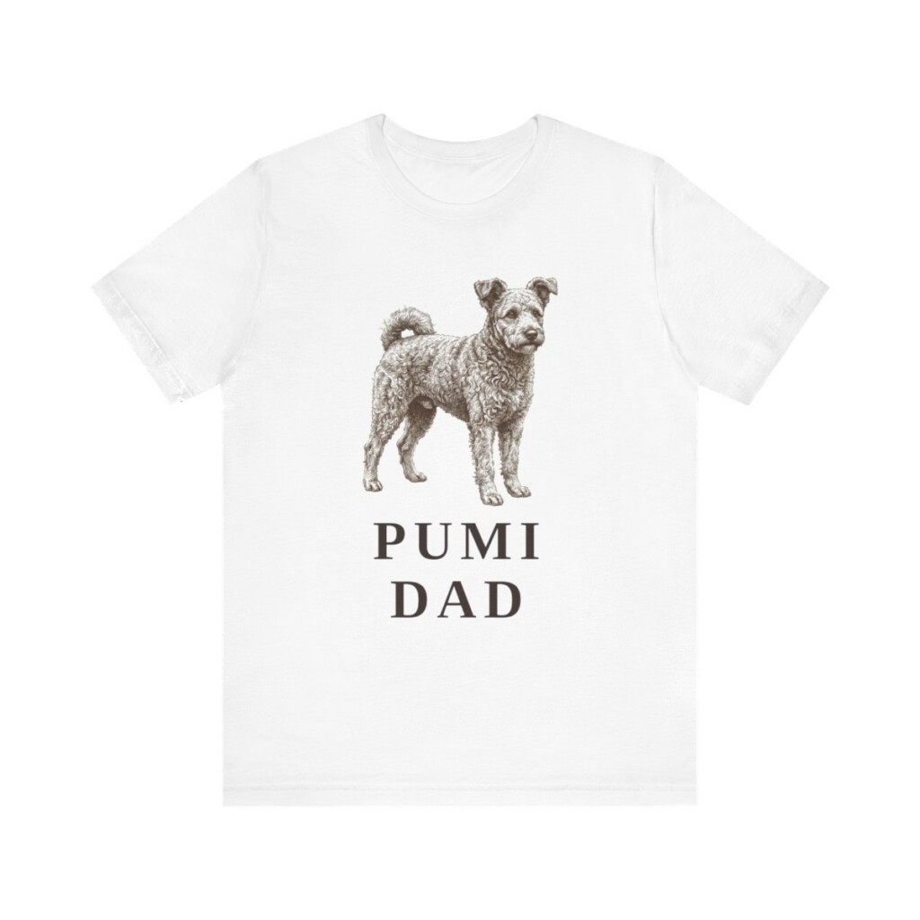Pumi Dad Shirt, Vintage Dog Sketch Tee, Dog Dad Gift