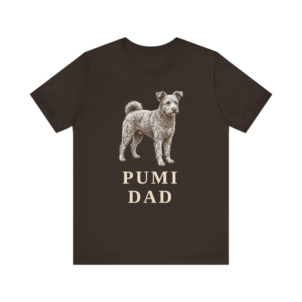 Pumi Dad Shirt, Vintage Dog Sketch Tee, Dog Dad Gift