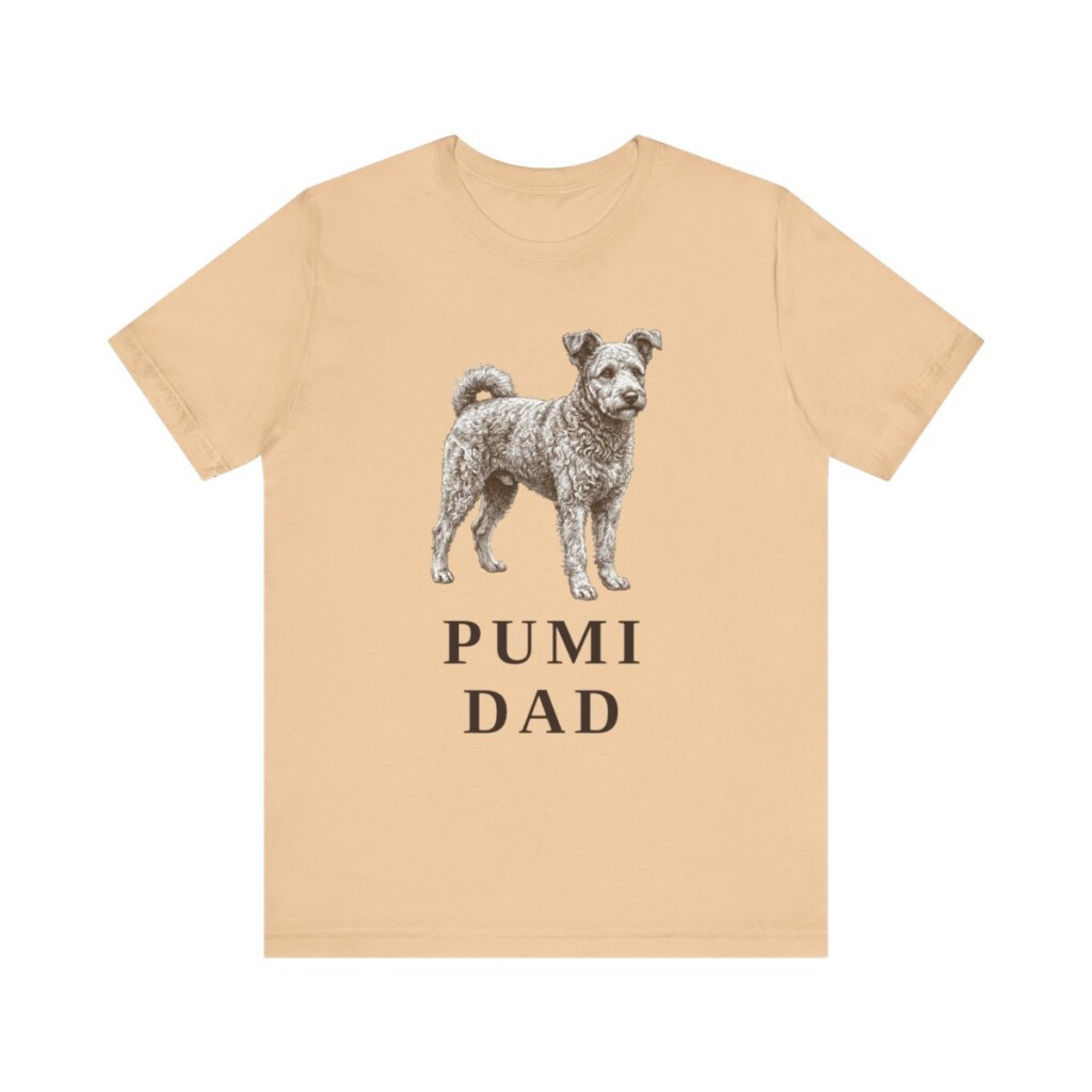 Pumi Dad Shirt, Vintage Dog Sketch Tee, Dog Dad Gift