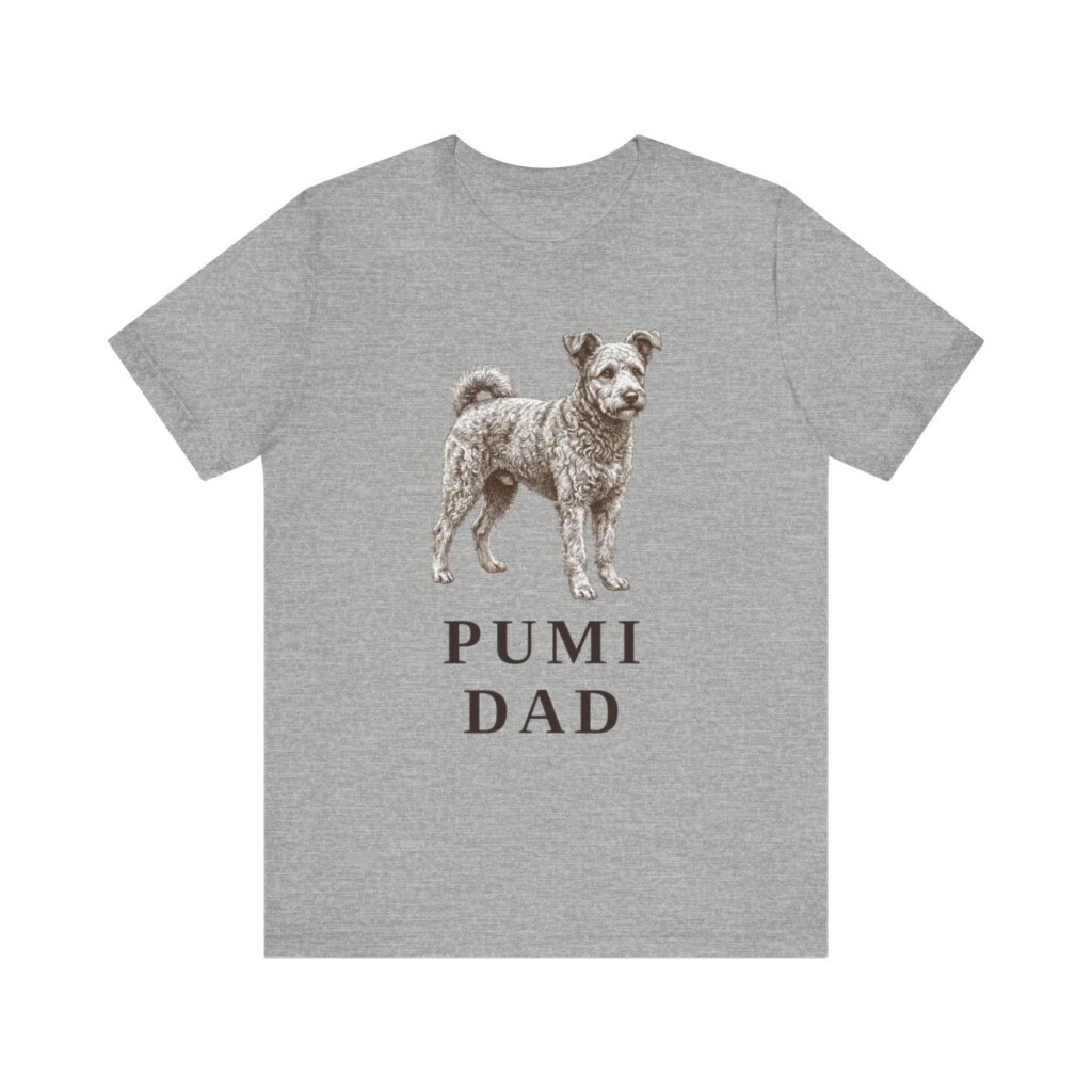 Pumi Dad Shirt, Vintage Dog Sketch Tee, Dog Dad Gift