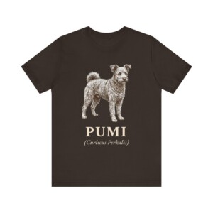 Pumi Latin Shirt, Vintage Dog Sketch Tee, Dog Latin Gift