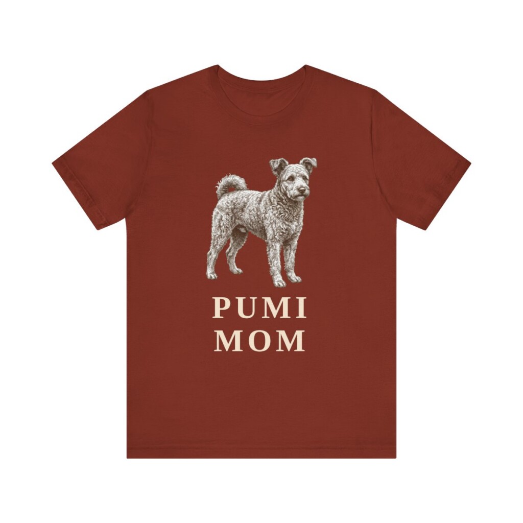 Pumi Mom Shirt, Vintage Dog Sketch Tee, Dog Mom Gift