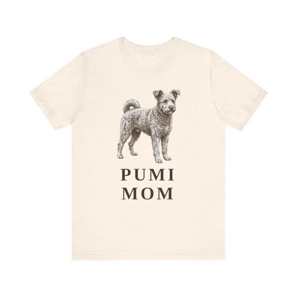 Pumi Mom Shirt, Vintage Dog Sketch Tee, Dog Mom Gift