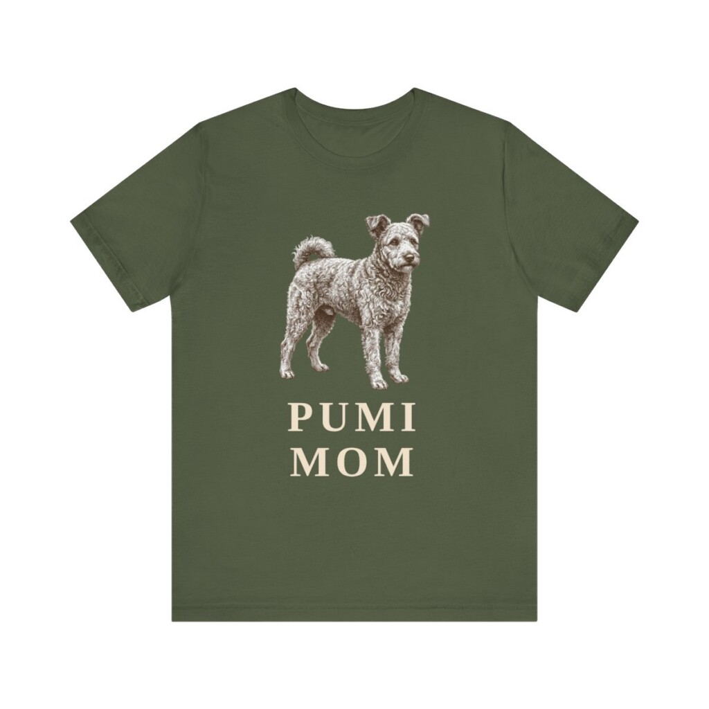 Pumi Mom Shirt, Vintage Dog Sketch Tee, Dog Mom Gift