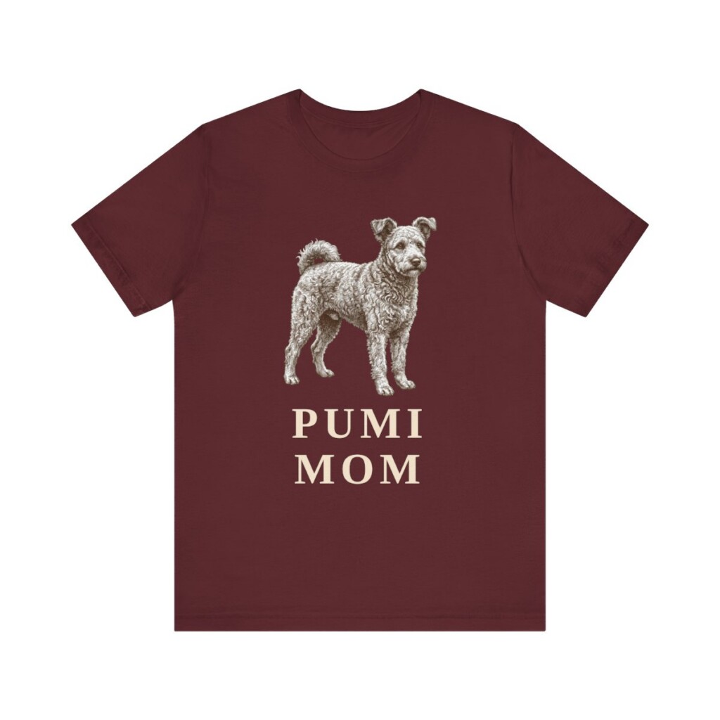 Pumi Mom Shirt, Vintage Dog Sketch Tee, Dog Mom Gift