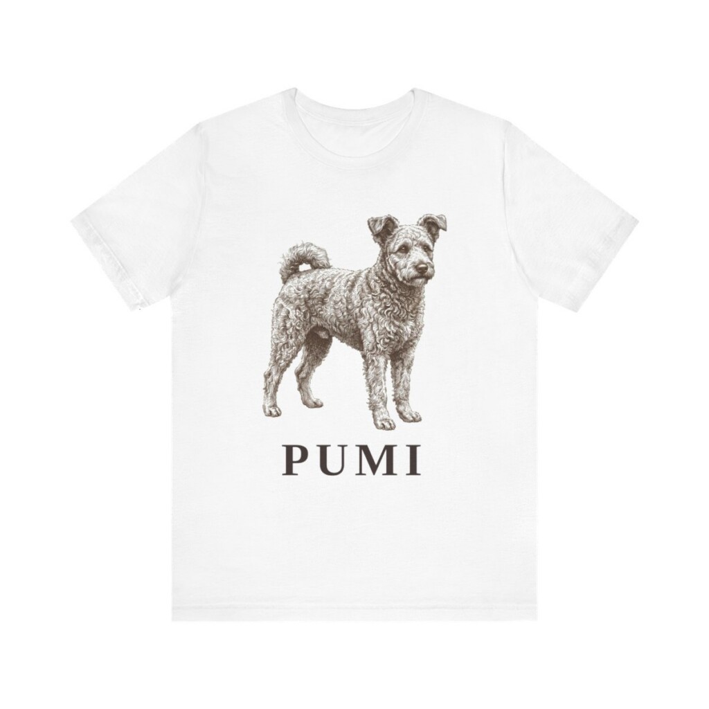 Pumi Shirt, Vintage Dog Sketch Tee, Dog Lover Gift