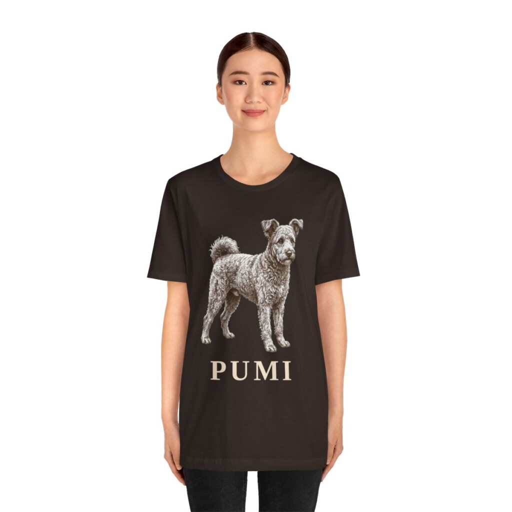 Pumi Shirt, Vintage Dog Sketch Tee, Dog Lover Gift