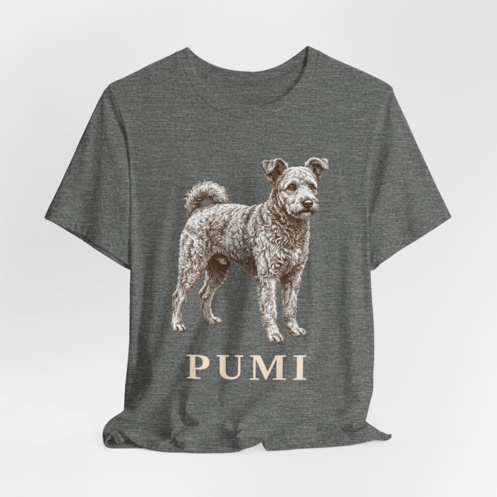 Pumi Shirt, Vintage Dog Sketch Tee, Dog Lover Gift
