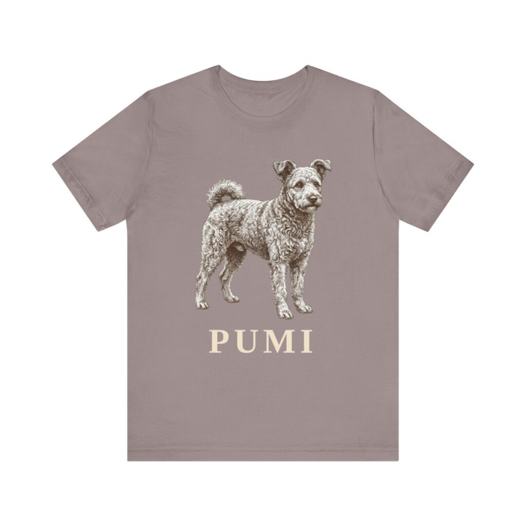 Pumi Shirt, Vintage Dog Sketch Tee, Dog Lover Gift