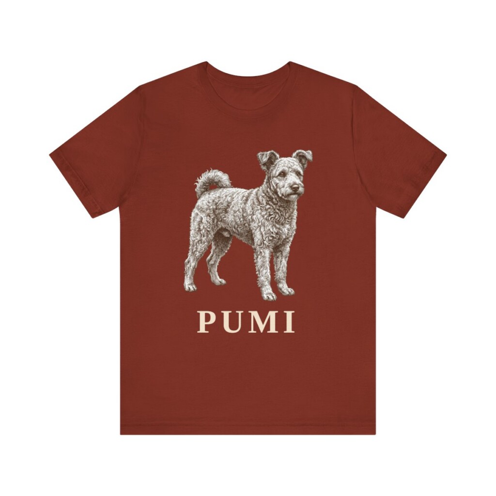 Pumi Shirt, Vintage Dog Sketch Tee, Dog Lover Gift