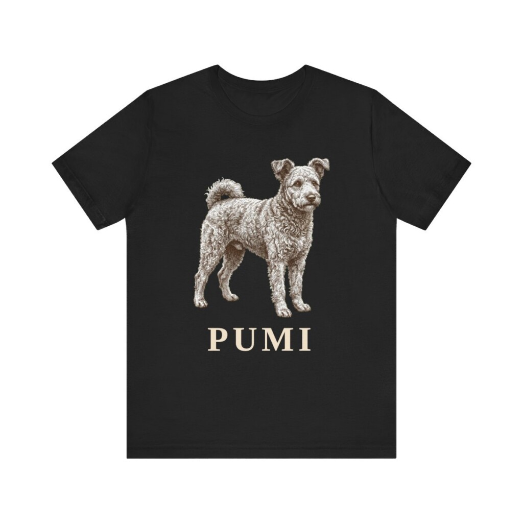 Pumi Shirt, Vintage Dog Sketch Tee, Dog Lover Gift