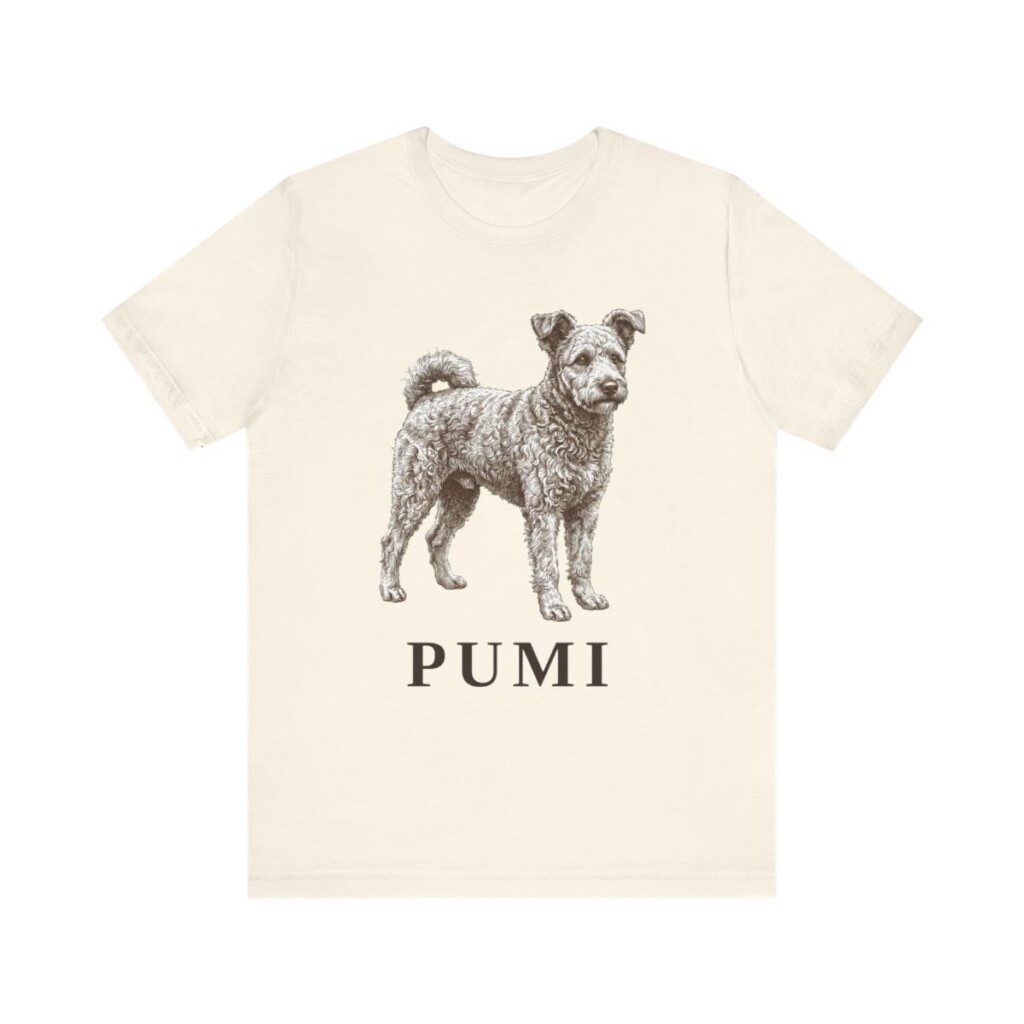 Pumi Shirt, Vintage Dog Sketch Tee, Dog Lover Gift