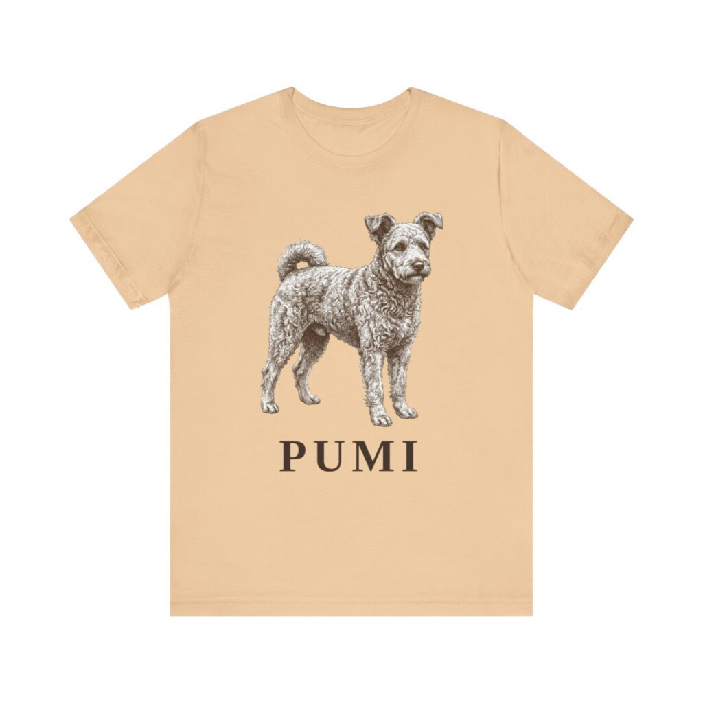 Pumi Shirt, Vintage Dog Sketch Tee, Dog Lover Gift