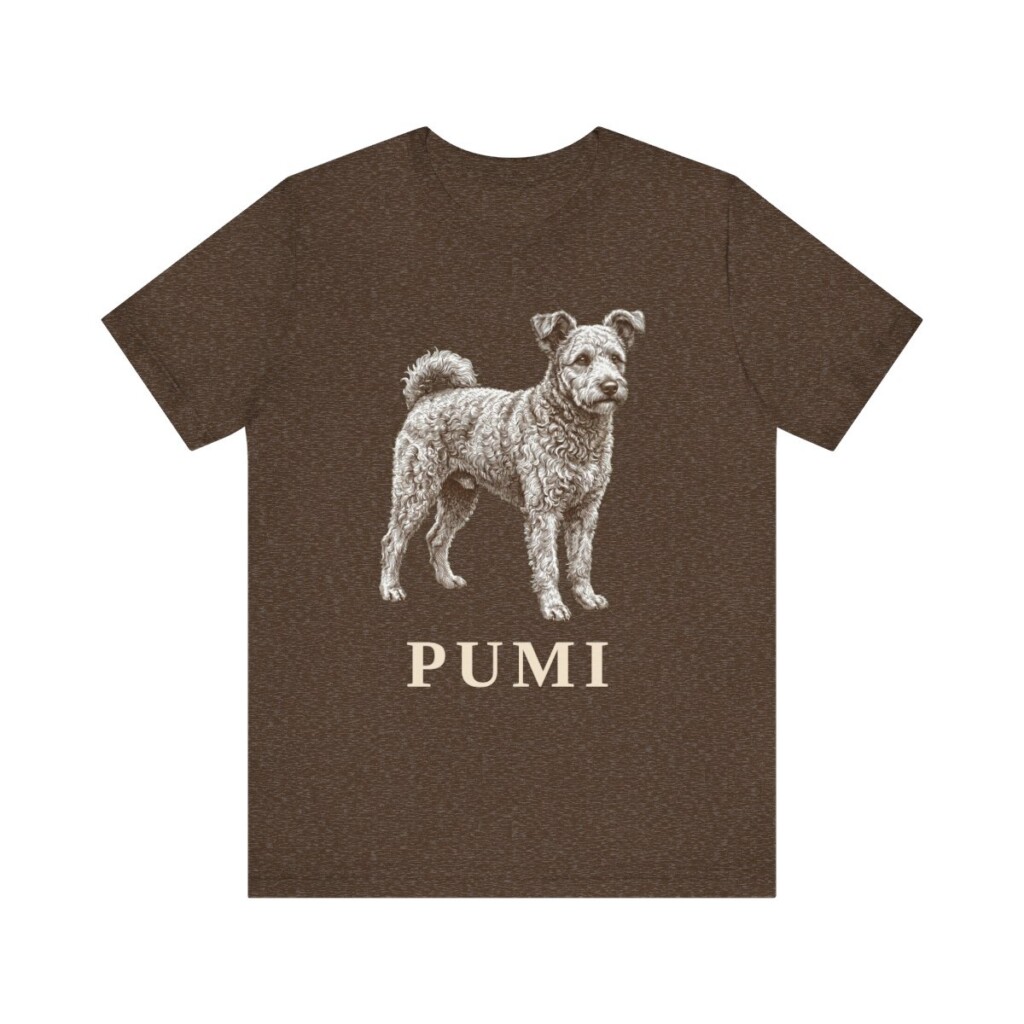Pumi Shirt, Vintage Dog Sketch Tee, Dog Lover Gift