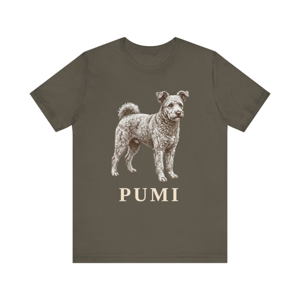 Pumi Shirt, Vintage Dog Sketch Tee, Dog Lover Gift