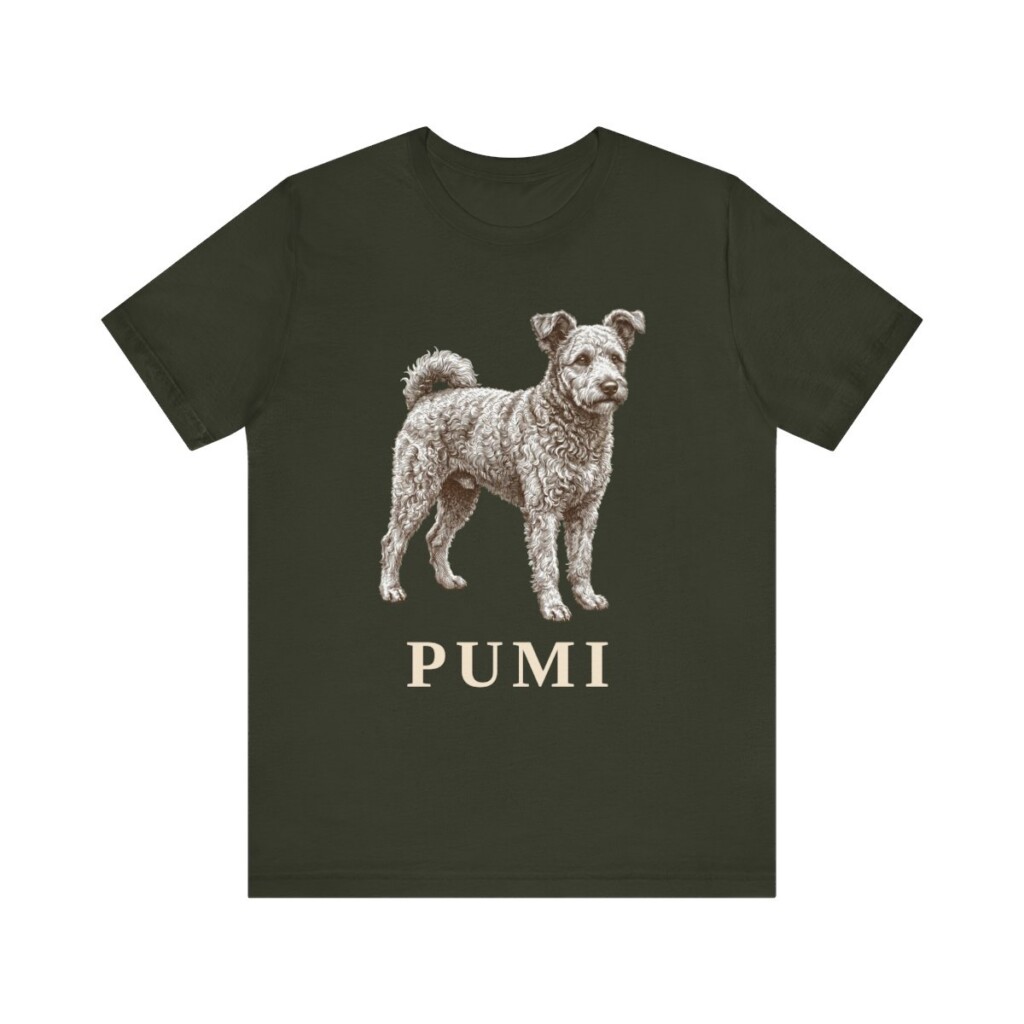 Pumi Shirt, Vintage Dog Sketch Tee, Dog Lover Gift