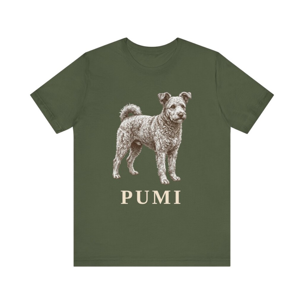 Pumi Shirt, Vintage Dog Sketch Tee, Dog Lover Gift