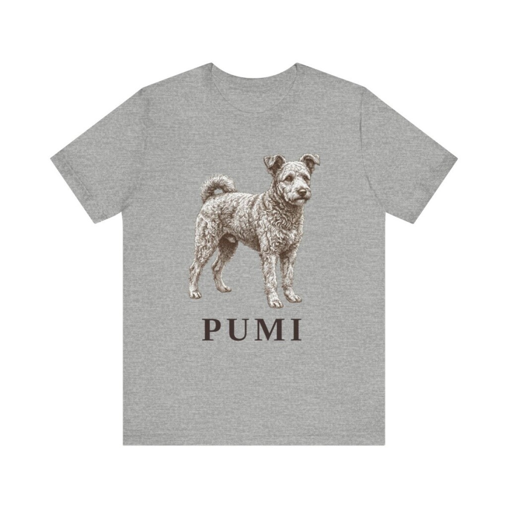 Pumi Shirt, Vintage Dog Sketch Tee, Dog Lover Gift
