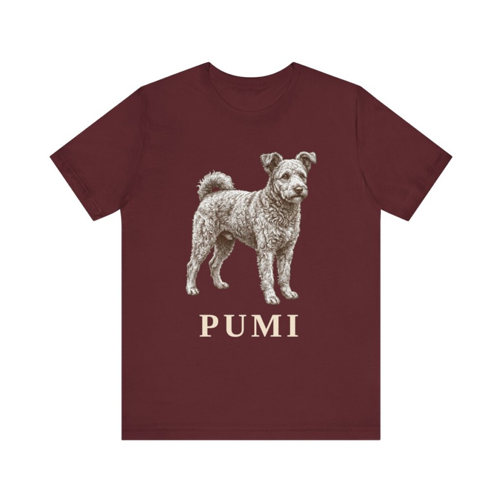 Pumi Shirt, Vintage Dog Sketch Tee, Dog Lover Gift