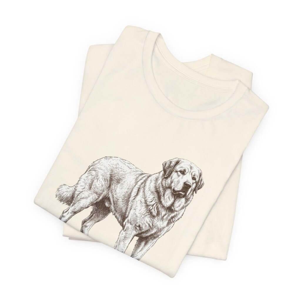 Pyrenean Mastiff Dad Shirt, Vintage Dog Sketch Tee, Dog Dad Gift