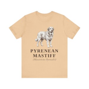 Pyrenean Mastiff Latin Shirt, Vintage Dog Sketch Tee, Dog Latin Gift