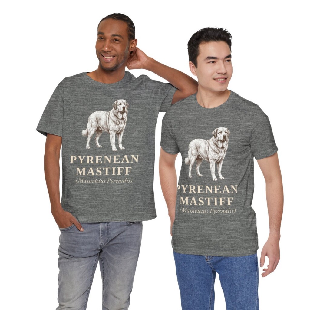 Pyrenean Mastiff Latin Shirt, Vintage Dog Sketch Tee, Dog Latin Gift
