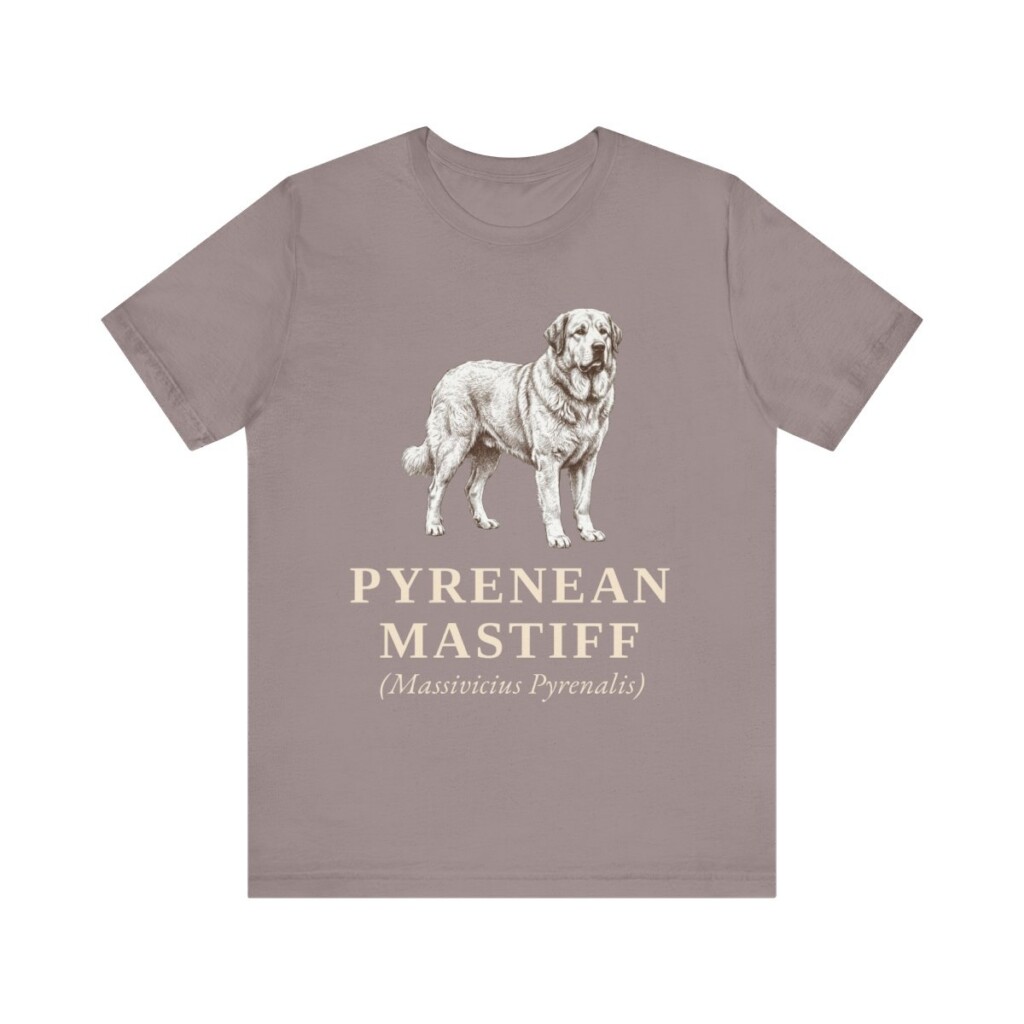 Pyrenean Mastiff Latin Shirt, Vintage Dog Sketch Tee, Dog Latin Gift