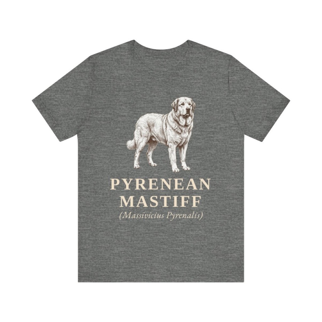 Pyrenean Mastiff Latin Shirt, Vintage Dog Sketch Tee, Dog Latin Gift