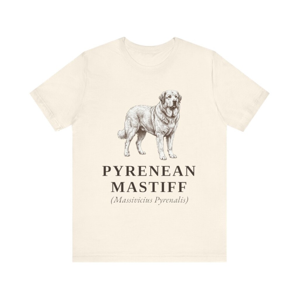 Pyrenean Mastiff Latin Shirt, Vintage Dog Sketch Tee, Dog Latin Gift