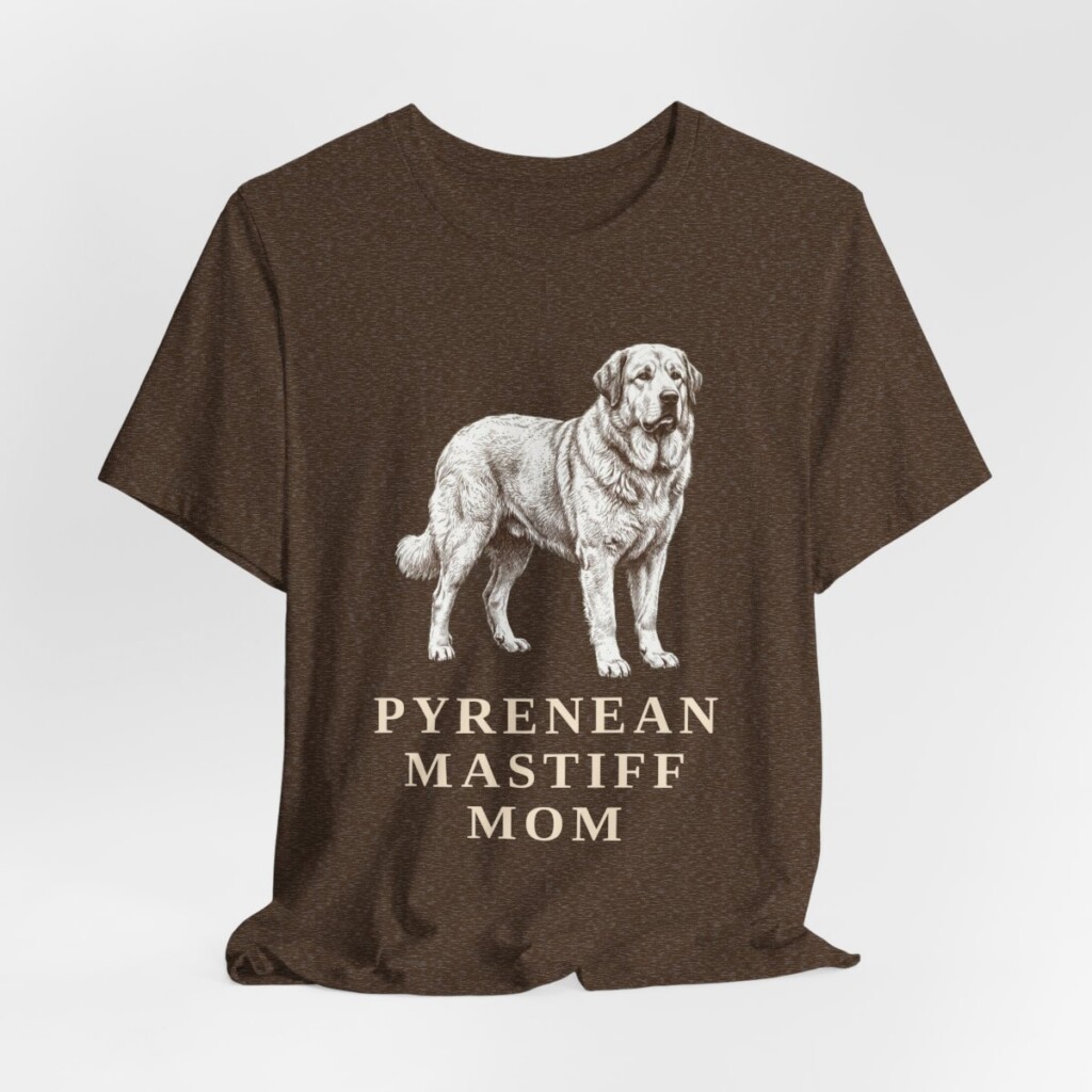 Pyrenean Mastiff Mom Shirt, Vintage Dog Sketch Tee, Dog Mom Gift