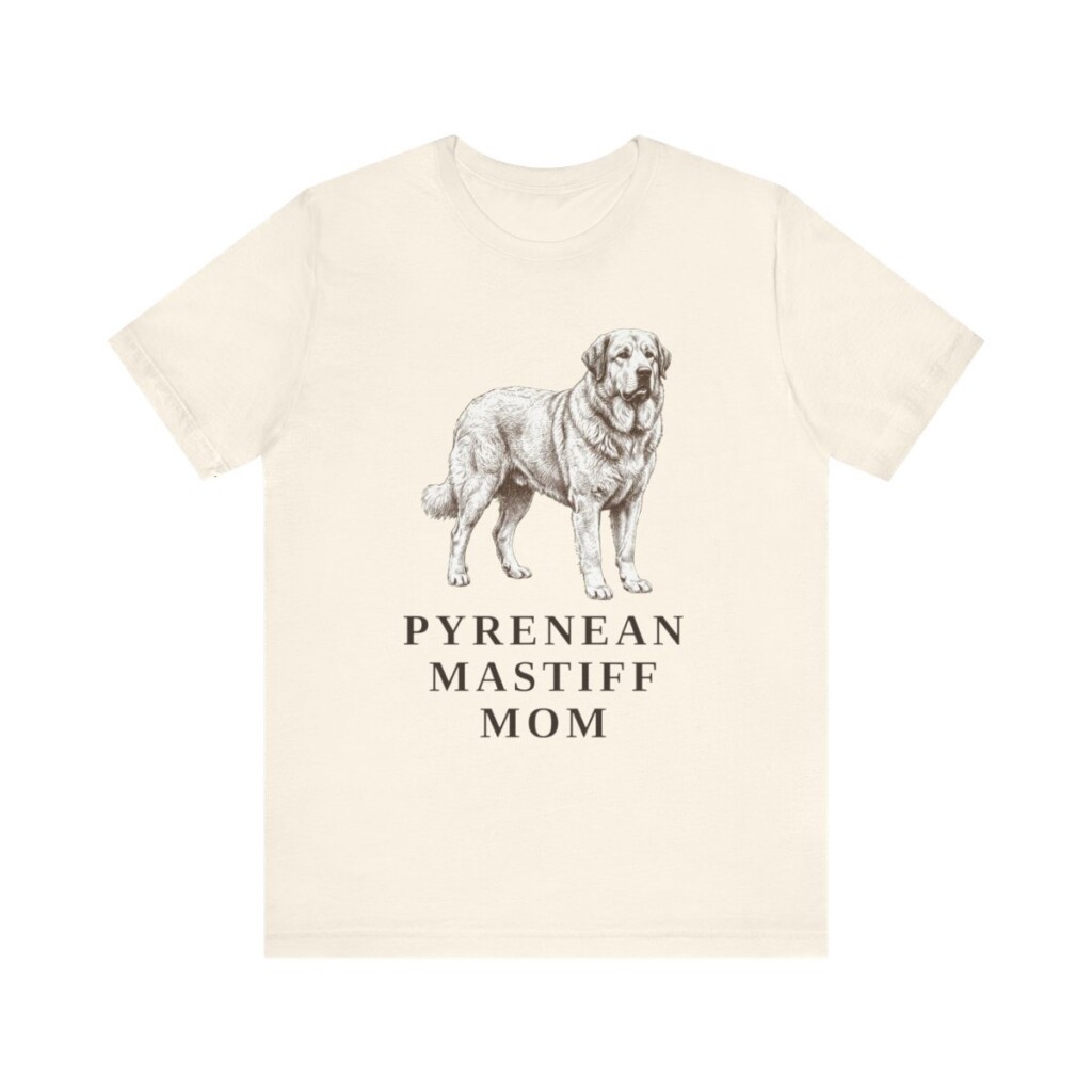 Pyrenean Mastiff Mom Shirt, Vintage Dog Sketch Tee, Dog Mom Gift