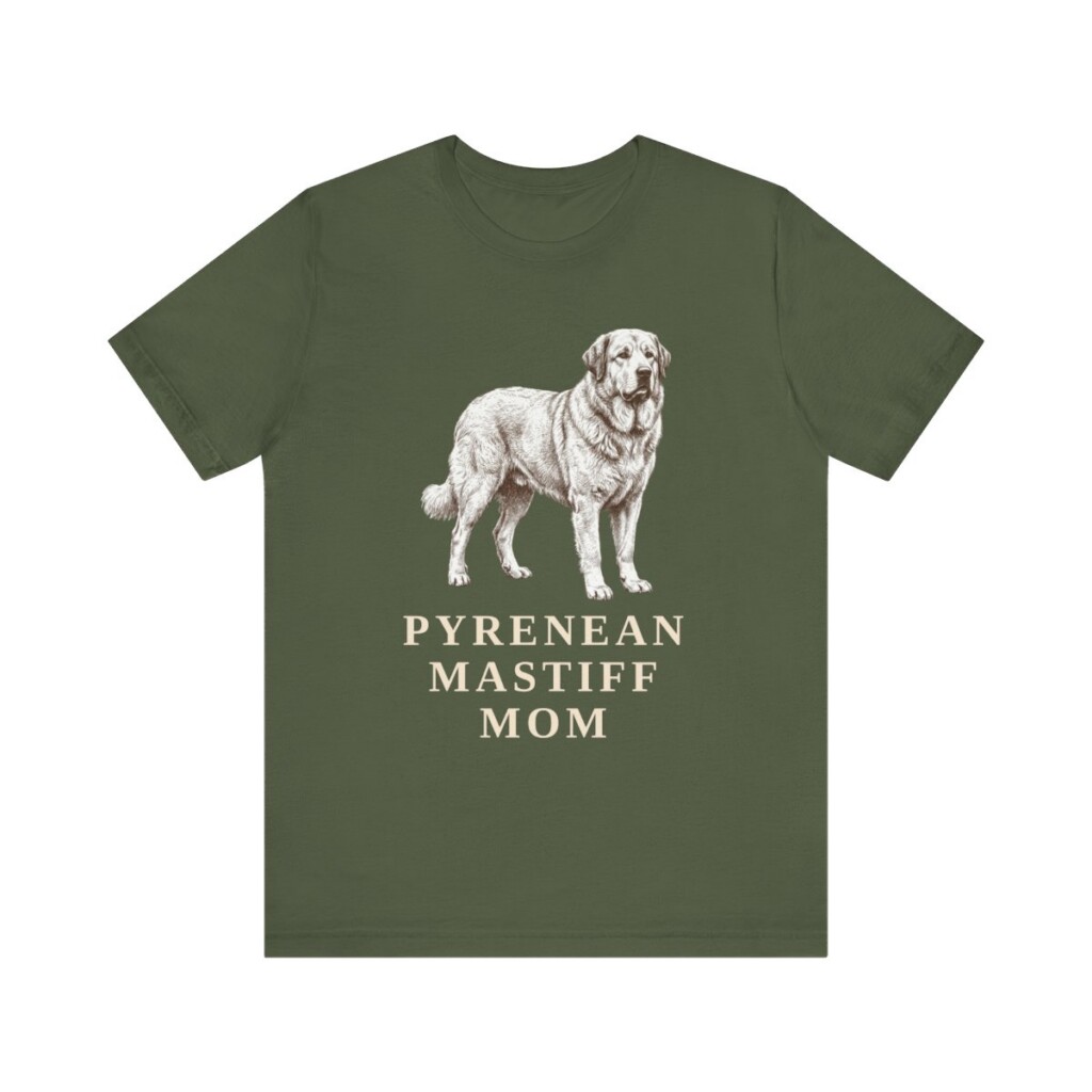 Pyrenean Mastiff Mom Shirt, Vintage Dog Sketch Tee, Dog Mom Gift