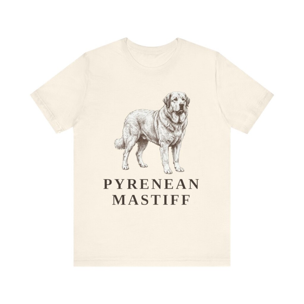 Pyrenean Mastiff Shirt, Vintage Dog Sketch Tee, Dog Lover Gift