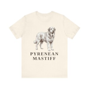 Pyrenean Mastiff Shirt, Vintage Dog Sketch Tee, Dog Lover Gift