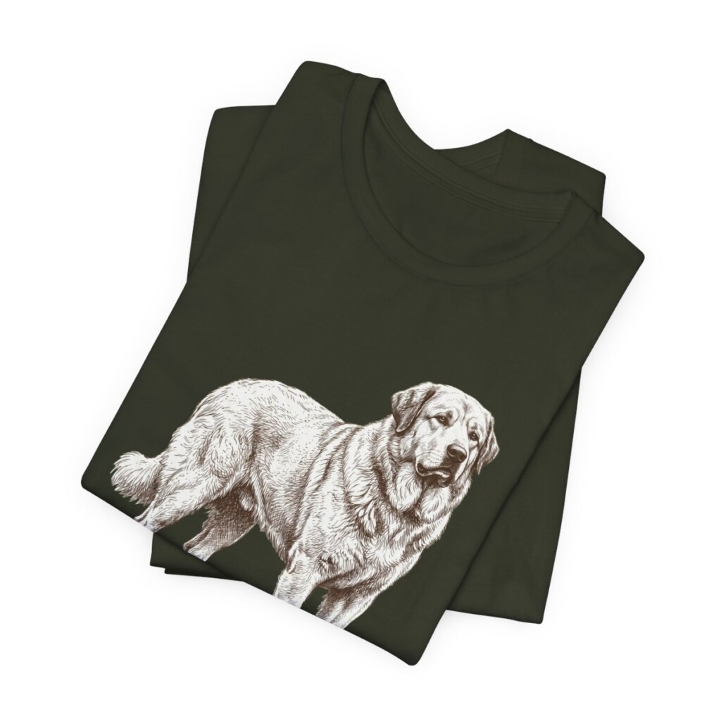 Pyrenean Mastiff Shirt, Vintage Dog Sketch Tee, Dog Lover Gift