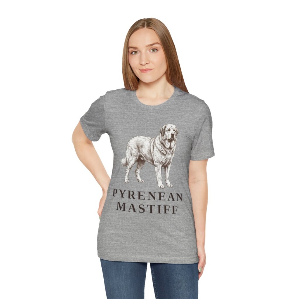 Pyrenean Mastiff Shirt, Vintage Dog Sketch Tee, Dog Lover Gift