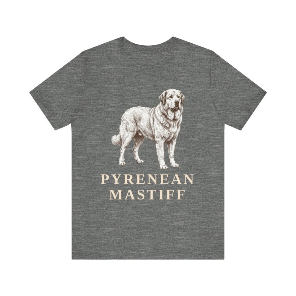 Pyrenean Mastiff Shirt, Vintage Dog Sketch Tee, Dog Lover Gift