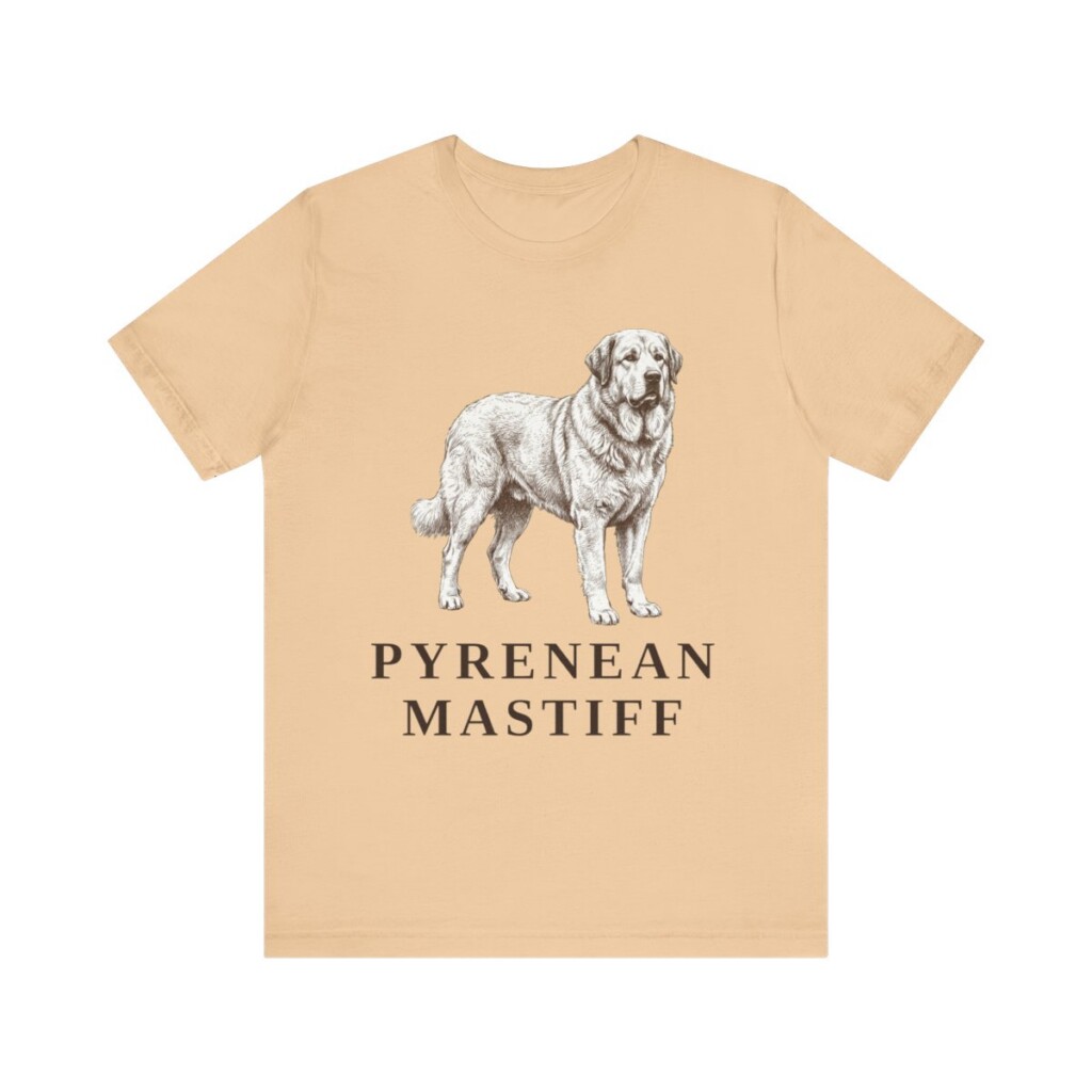 Pyrenean Mastiff Shirt, Vintage Dog Sketch Tee, Dog Lover Gift