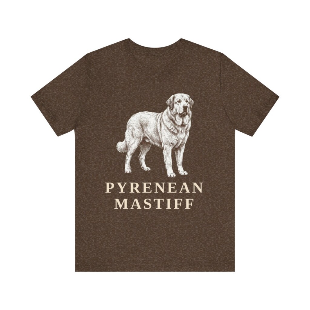 Pyrenean Mastiff Shirt, Vintage Dog Sketch Tee, Dog Lover Gift