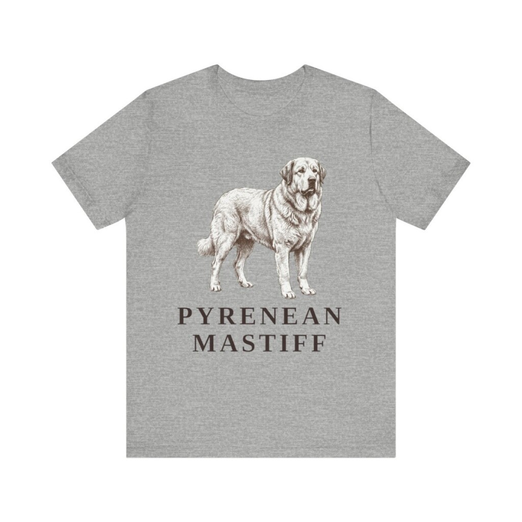 Pyrenean Mastiff Shirt, Vintage Dog Sketch Tee, Dog Lover Gift